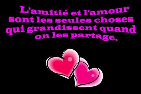 l'amour et l'amitie
